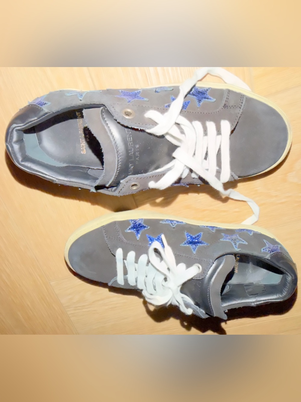 Authentic Saint Laurent ysl stars shoes Sneakers women’s 5.5 new never used $935 - Picture 2 of 7